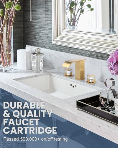 ARCORA Waterfall Bathroom Faucet for 3 Hole 8 Inch Widspread - image 3