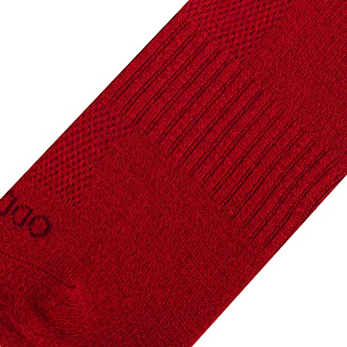 Odd Sox - Basix Heather Athletic Crew Socks - Knit Cotton Cushioned Breathable Arch Support - Unisex Sizing4