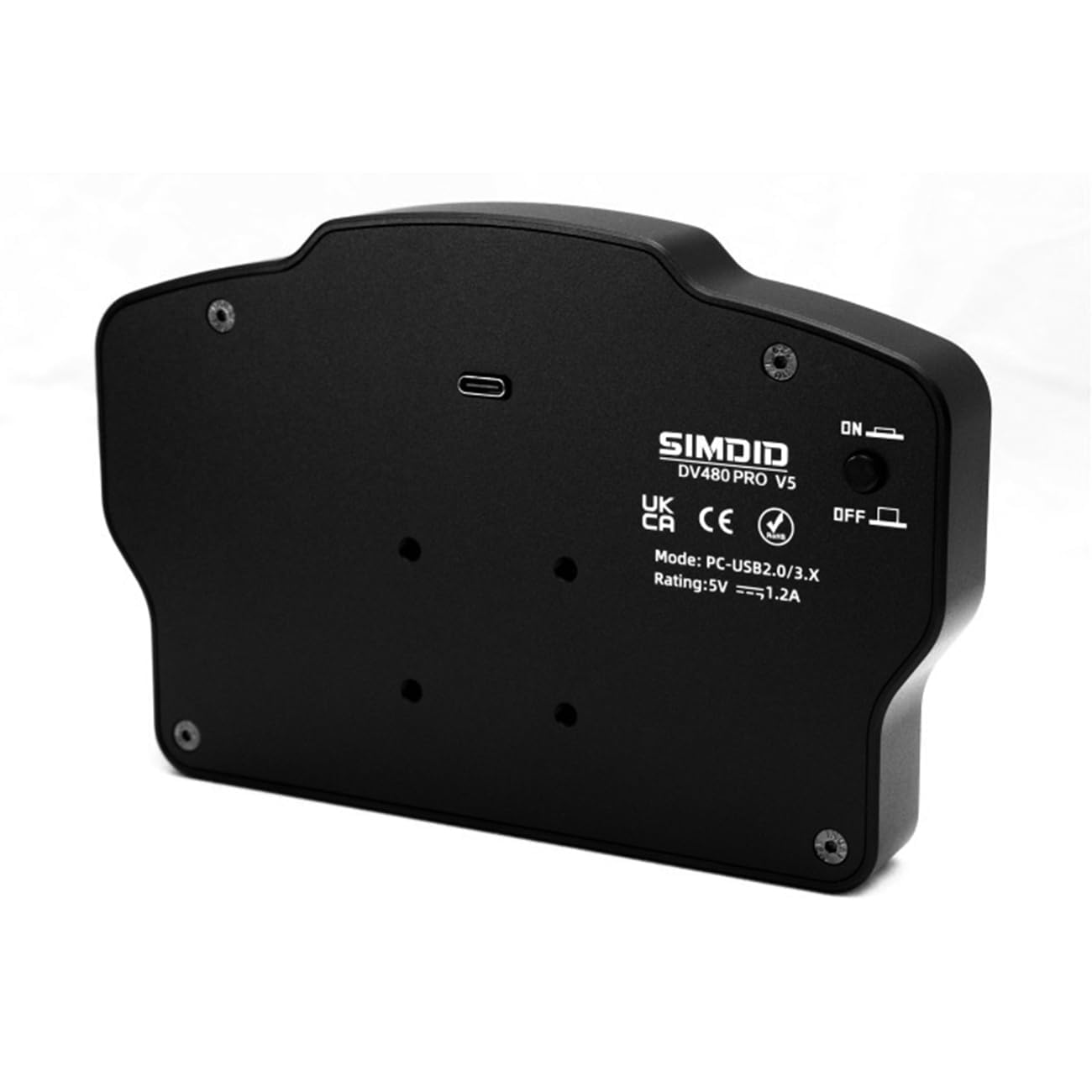 DV480 PRO Dashboard SIM Race Dash Display con schermo da 5" e 16 LED RGB per simulazione giochi di corse accessori simulatore PC
