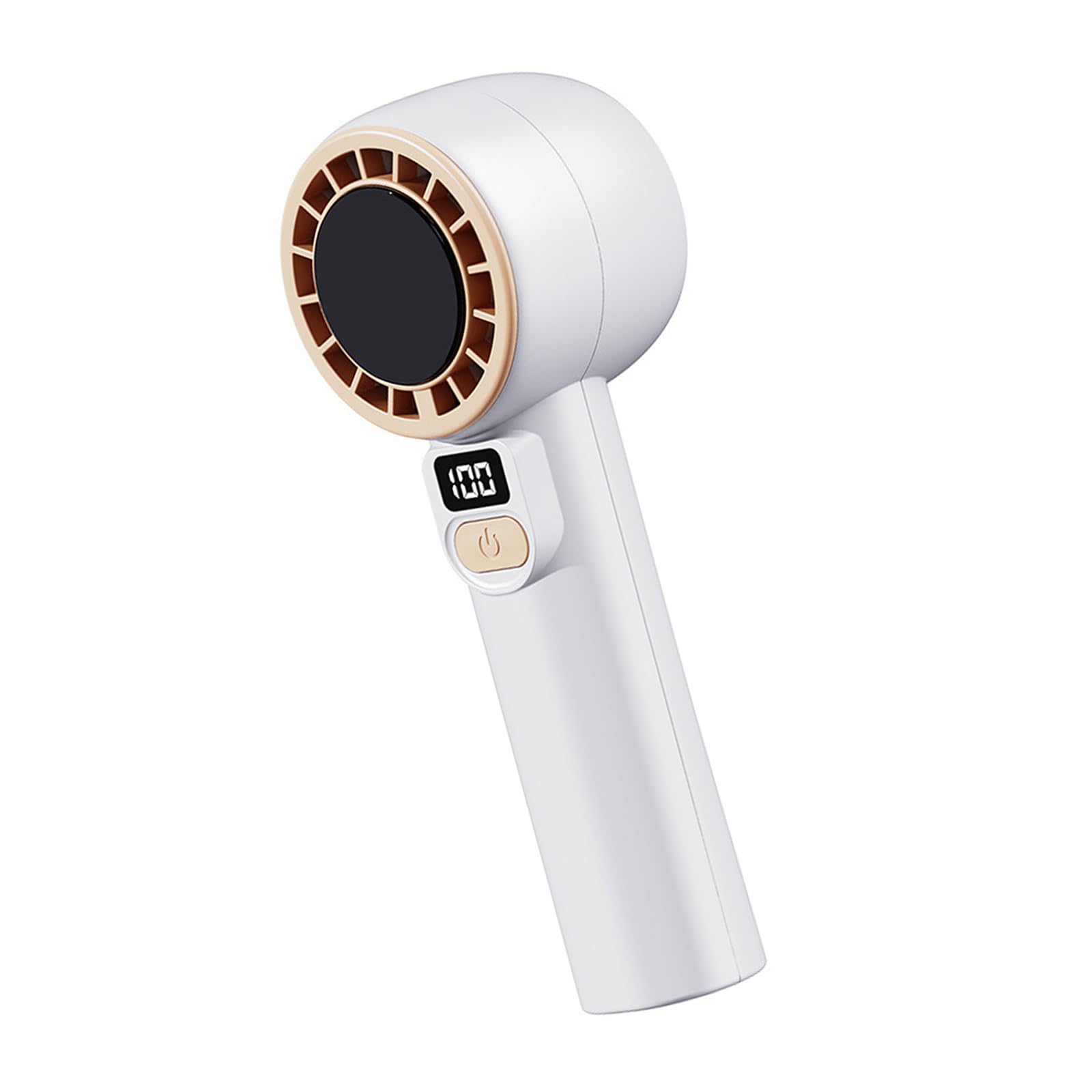Buxuaaaa Portable Handheld Fan USB Rechargeable 199 Speeds, Quiet Cooling with Cold Compress for Travel Camping Home Quiet Handheld Fan for Use