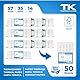 50x EC Cash Thermorollen 57mm x Ø35mm x 12mm Kern – BPA-frei – für EC-Terminals, Kreditkartengeräte, Bondrucker, Thermodrucker – geeignet für Systeme mit Papierbedarf bis 14m – weiß – 55g/m²