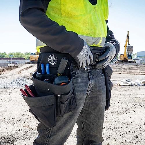 Klein Tools 5709L Electrician's Padded Tool Belt/Pouch Combo, 11-Pocket, 4-Piece, L #TOP2