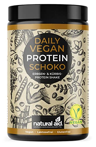 Daily Vegan Protein SCHOKO - Erbsenproteine & Kürbisproteine 500g Cover