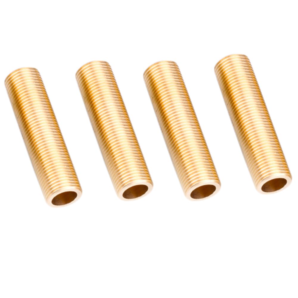 SEIWEI 4PCS Male Close Pipe Nipple Threaded Brass Running Thread Nipple Pipe Fitting 25mm/G3/4