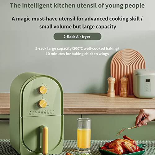 AMLILY 1400W Electric Air Fryer 3L Ofen Nichtstick Korb 360 ° Bake LED Touchscreen Panel Tiefe Fritteuse Ohne… – Bild 3