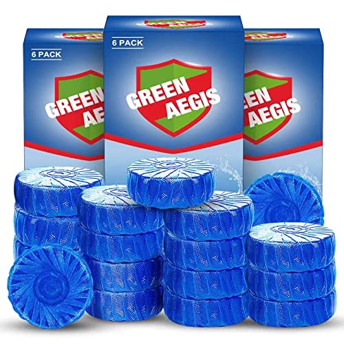 Toilet Cleaner Tablets Keep Toilet Bowl Fresh and Bright,Each 1.76oz (50g) , total 31.75oz(18 PACK), by Green Aegis