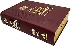 Bíblia de Estudo King James Atualizada.Vinho