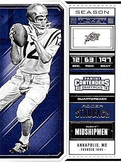 Roger Staubach football card (Navy Midshipmen) 2018 Panini Draft Picks Season Ticket #85