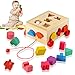 Ulikey Puzzles de Madera Juguetes Bebes, Cubo Madera de Educativo Rompecabezas Set Montessori Juguete 3 4 5+ Nños, Juego de Regalo Educativo Preescolar de Aprendizaje Temprano (A)