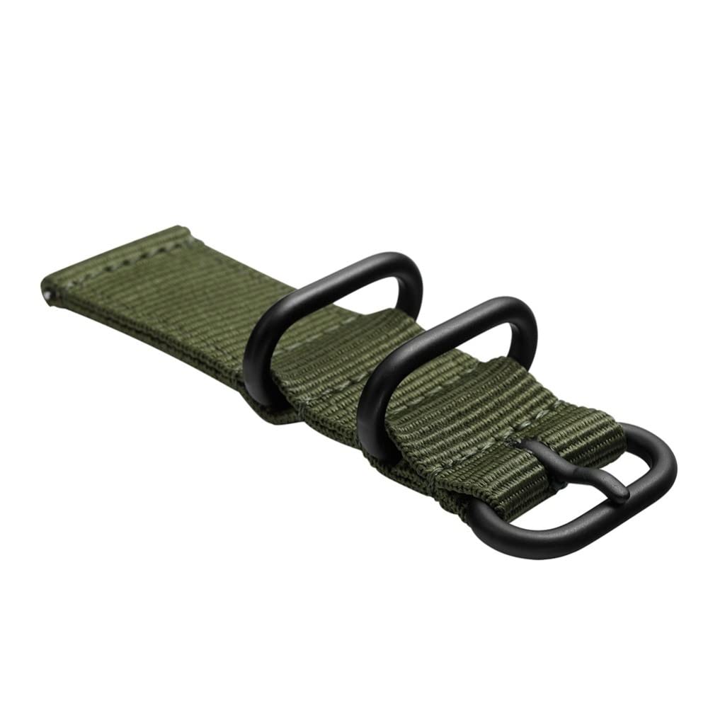 Nylonowy pasek zegarków sportowych 22 mm dla inteligentnej opaski bransoletki zegarek zegarek teksturowany Nylon na rękę (czarny)