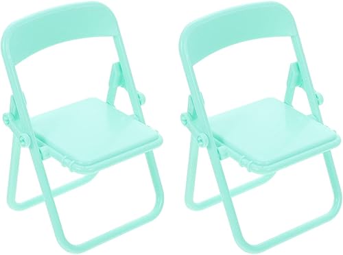 NUOBESTY Silla de casa de muñecas, decoración de escena, mini modelo de muebles, silla de muñeca, mini silla de casa, ornamento de mini decoración