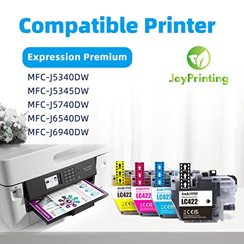 JoyPrinting LC422 Ink Cartridges Compatible with Brother LC422 Cartridges for Brother MFC-J5340DW MFC-J5345DW MFC-J5740DW MFC-J6540DW MFC-J6940DW Printers (1 Black - Image 2
