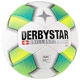 Derbystar Brilliant TT AG Fußball weiß/grün, 5
