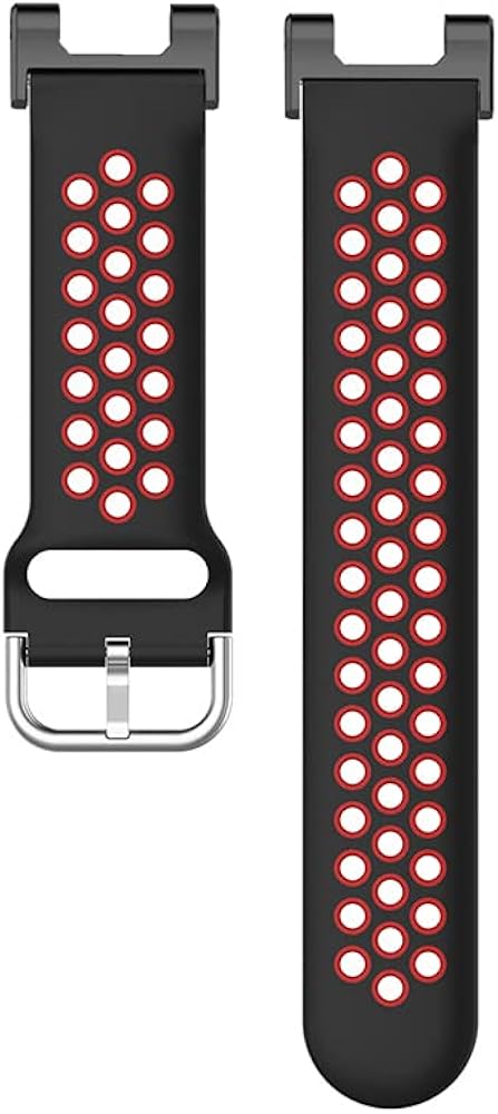 Replacement Silicone Bands Compatible with Amazfit T-Rex/Amazfit T Rex Pro Smartwatch, Breathable Sweat-Proof Sport Strap Watch Band Compatible for Amazfit T-Rex/Amazfit Trex Pro Accessories - Black Red : Cell Phones & Accessories