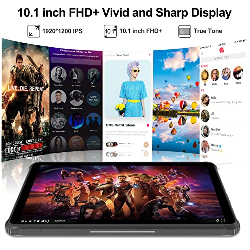 Android Tablet, 10000 mAh Robuust Tablet OUKITEL RT1 (10.1 Inch, WIFI, Android 11, 64 GB, 128 GB Uitbreidingsgeheugen… - Image 4