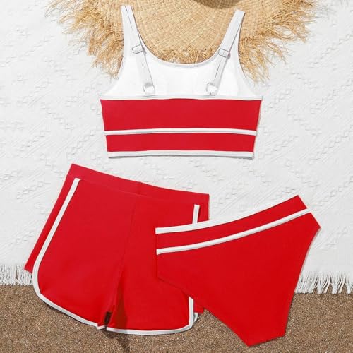 Conjunto de bikini con pantalones cortos para niñas que buscan comodidad 2