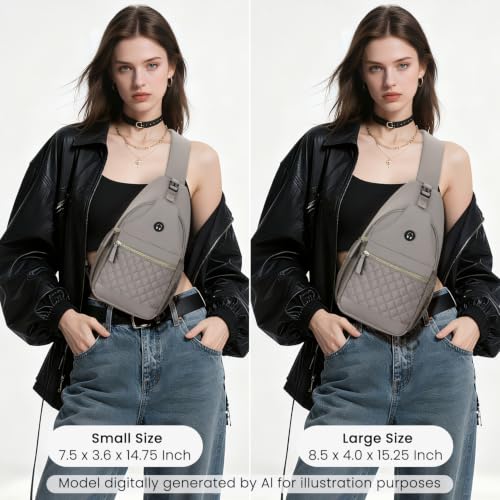 Image of Vankor Small Crossbody Purses Bags for Women Men Travel, Chest Sling Bag Women Casual Cross Body Bag for Woman Sling Backpack