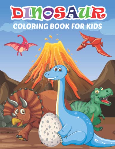 Dinosaur Coloring Book For Kids: Awesome Realistic Dinosaur Designs For Boys and Girls And Great Gift Ideas For Kids From Toddlers & Preschool, Ages 2-4 To 4-8 Years Of Age image 2