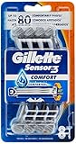 Gillette Sensor3 Comfort Maquinillas de Afeitar Desechable Hombre, 24 Cuchillas de Afeitar (3x8) Gillette Sensor3 Comfort Maquinillas de Afeitar Desechable Hombre, 24 Cuchillas de Afeitar (3x8)