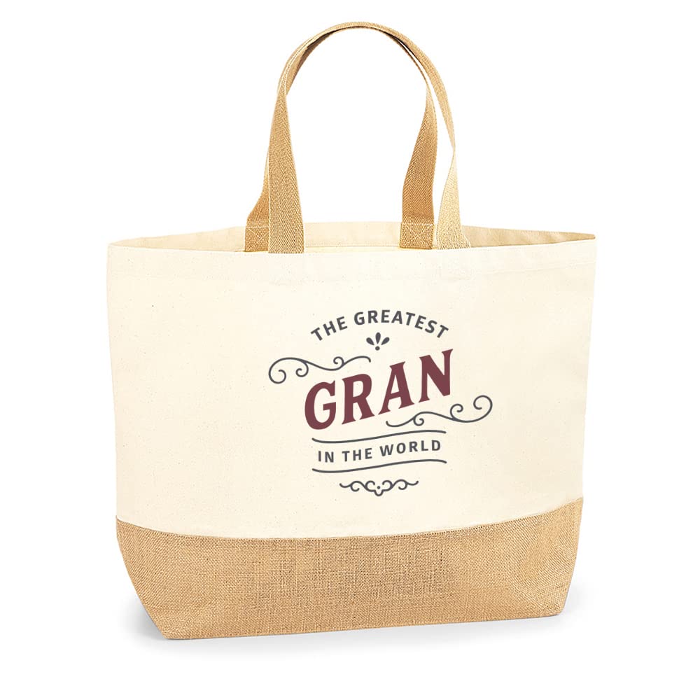 D Design Invent Print! Gran Gift Bag Tote Shopping Bag Birthday Gift Present for Gran Keepsake Idea - Size: 36 x 34 x 13 cm