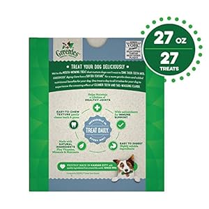 Greenies Aging Care Regular Natural Dental CareDog Treats, 27 oz. Pack (27 Treats) Greenies Aging Care Regular Natural Dental CareDog Treats 27 oz Pack 27 Treats