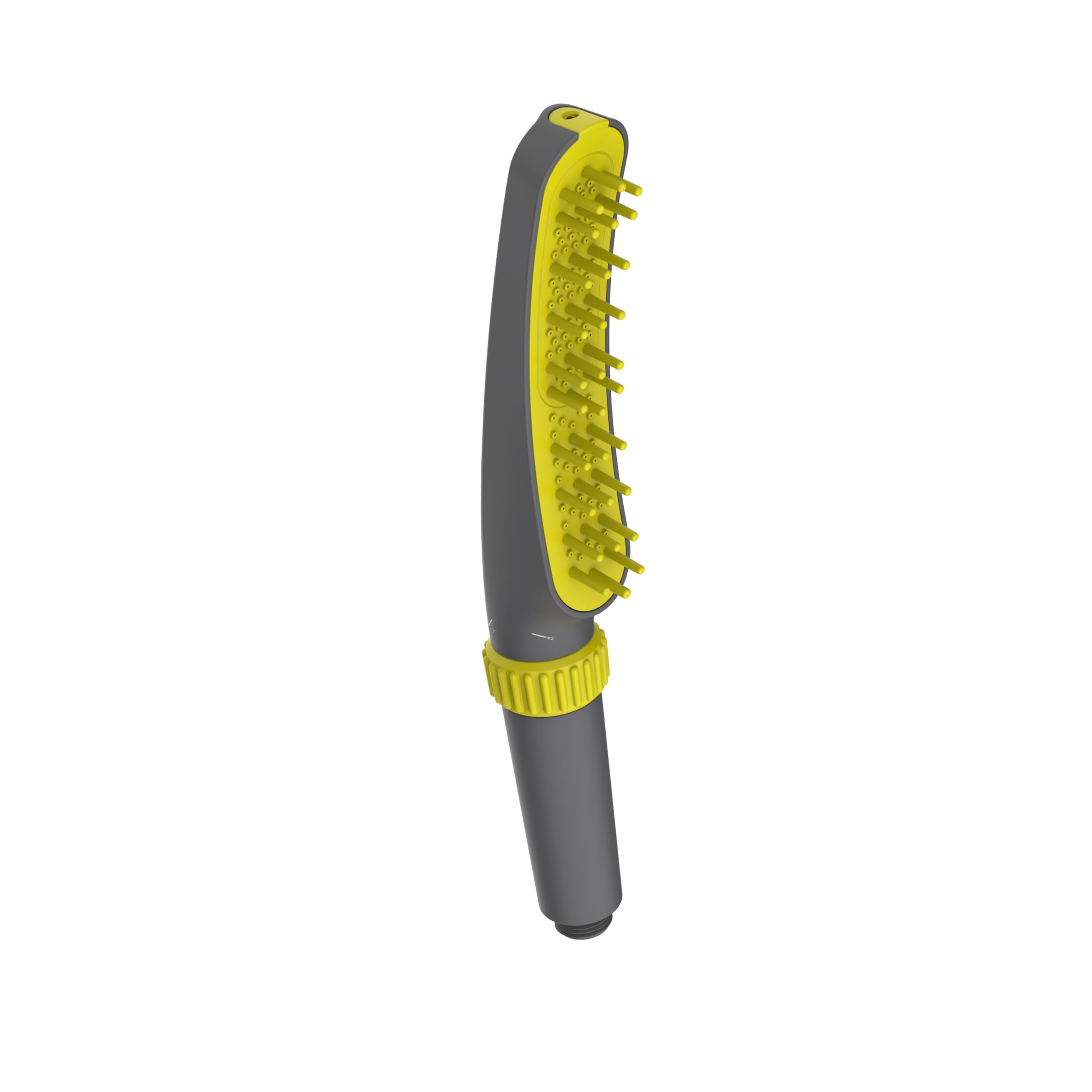 Hindware Italian Collection Pet Grooming Shower at Home | Suitable for Dogs & Cats Bathing | with 4 In-built Functions | Made of ABS with Silicon Nozzles| Gentle Combing | Yellow/Grey Color