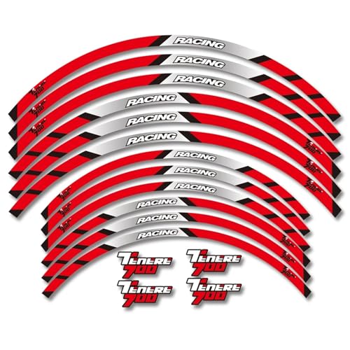 Autocollant de roue Yamaha Tenere 700 et kit bandes réfléchissantes de jante XTZ T7