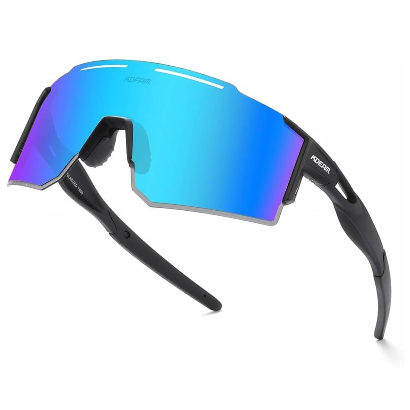 GoHZQ Polaryzacyjne sportowe okulary przeciwsłoneczne dla mężczyzn i kobiet, polaryzacyjne okulary przeciwsłoneczne z ochroną UV400, TR90, superlekkie oprawki, do jazdy na nartach, biegania