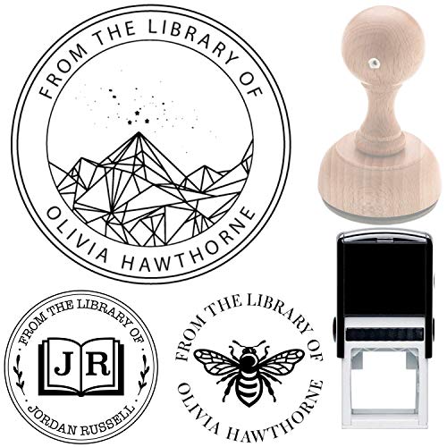 Acotar Velaris Library Book Name Stamp Book from The Library of This Belongs to Personalized Self-Inking or Wood Handle Custom Library Teacher Customized Name from The Ex-Libris of 7/8
