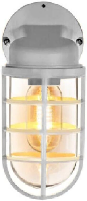 Kiven Modern Grey Cage-Light Plug-in Wall Lamps