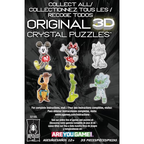 BePuzzled, Disney Stitch II Original 3D Crystal Puzzle, 43 Piece Brain Teaser, Collectible Display Puzzle for Kids & Adults Ages 12+ by Bepuzzled - Image 8