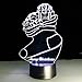 Produktbild Weihnachtsgeschenk 3D Nachtlicht Weihnachtssocken Bunte Fernbedienung Touch Led Beleuchtung Kreative Nachttischlampe, Möbel Dekoration Kinder Geburtstagsgeschenk