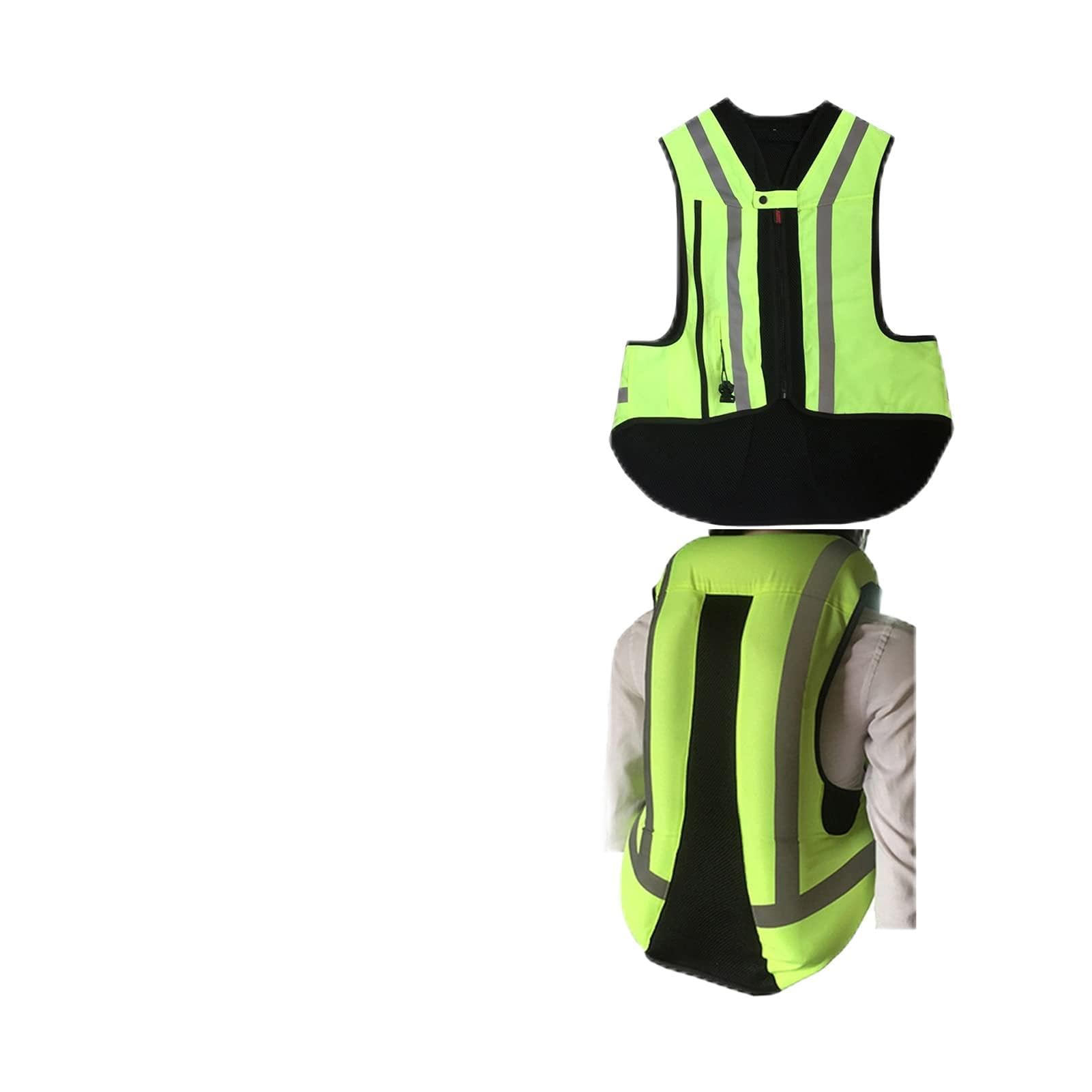 Chaleco De Equitación Reflectante Chaleco De Airbag Liviano De La Motocicleta Sistema De Airbag Avanzado Profesional De Ciclismo Traje De Carreras (Sin Cartucho De Cilindro De Gas De CO2) Equipo de ci