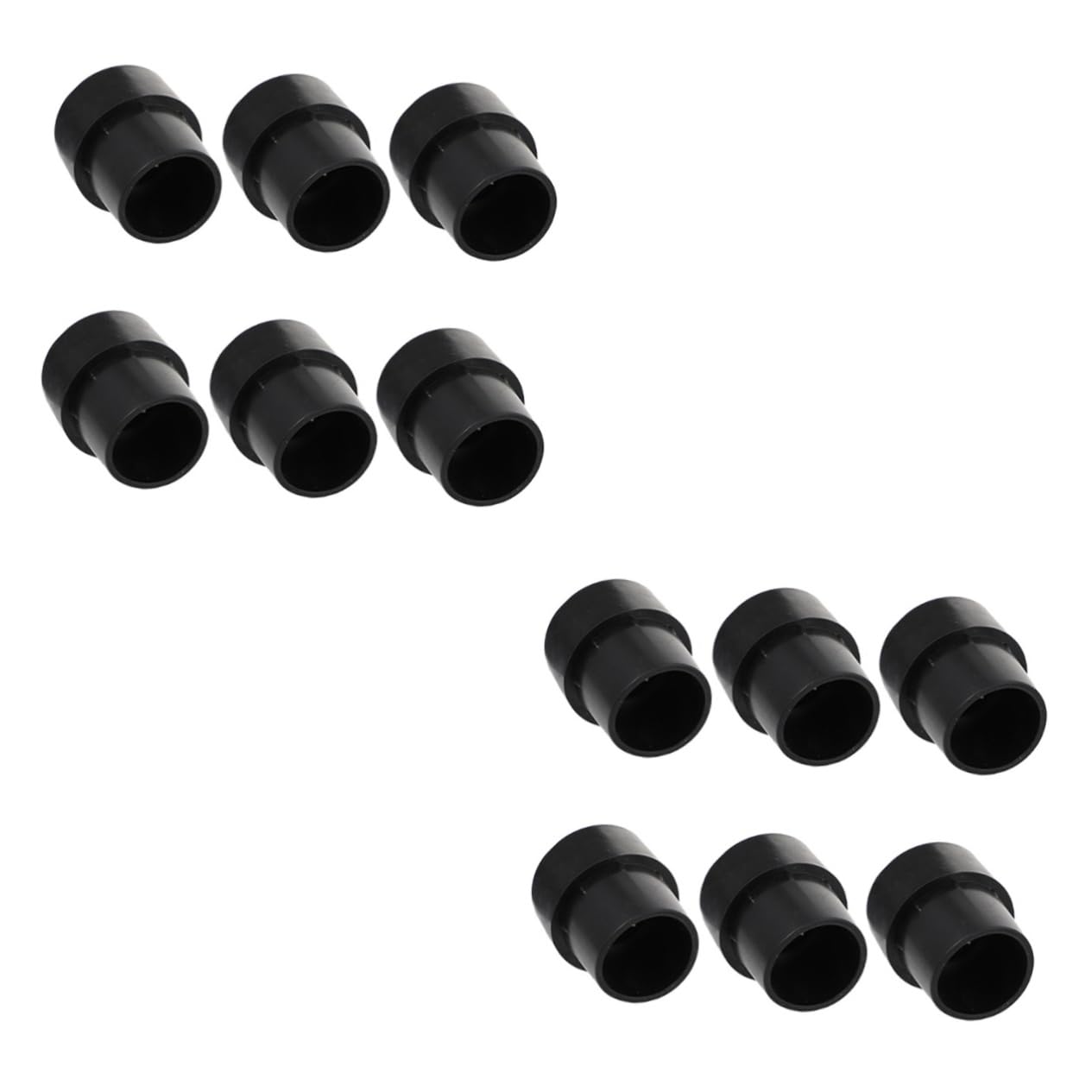 VANZACK 2sets Trampoline Safety Pad Rotatable Black Non-Slip Mats for Furniture 6pcs*2