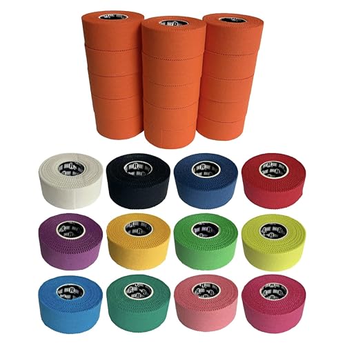Image of Ringside 1 inch Athletic Trainers Tape, 15 Rolls, Adhesive Cotton, Orange | 30-foot roll, USA Boxing Compliant, High Adhesion, Low Residue, Boxing, MMA, Football, Soccer, Muay Thai & Kickboxing