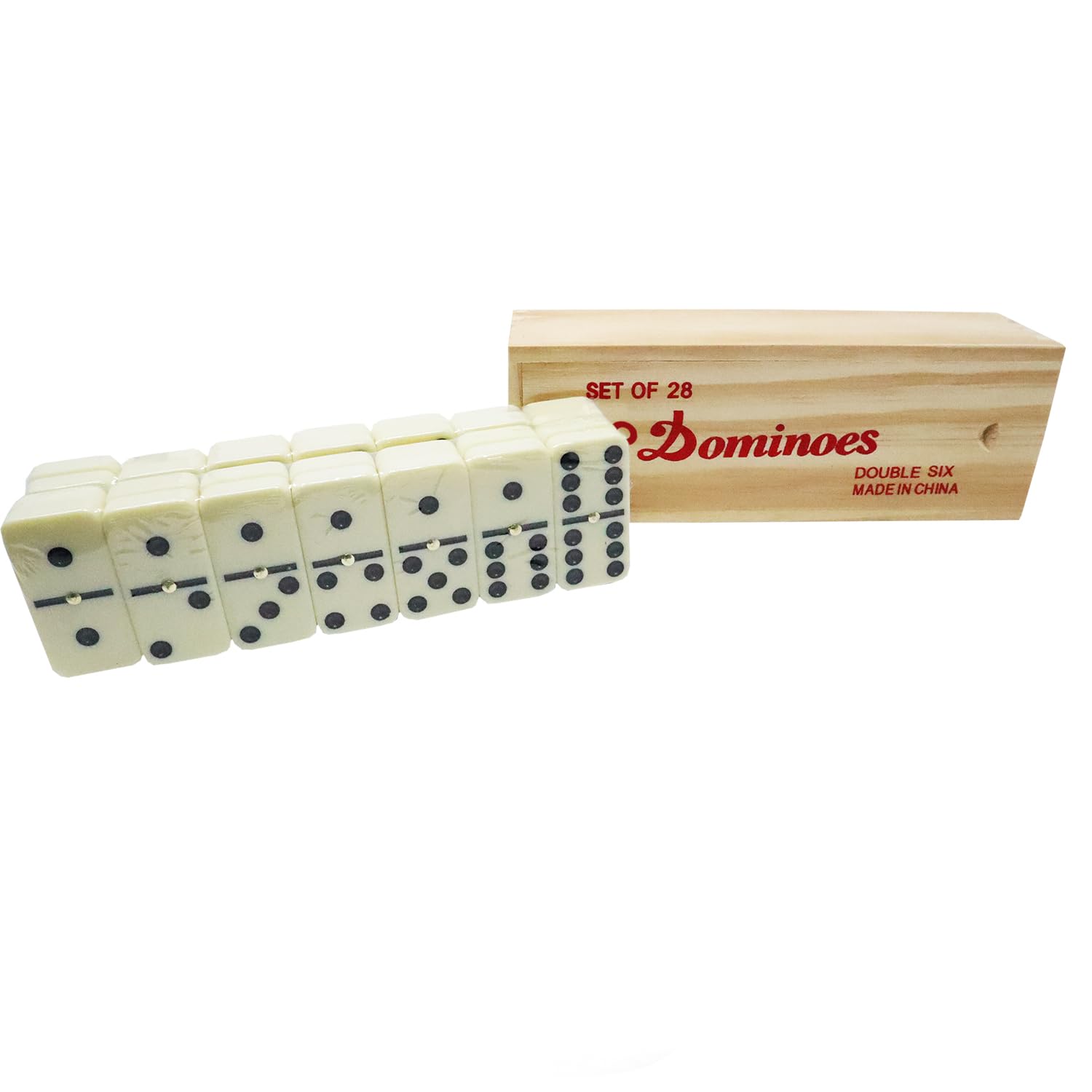 Domino Board Game A-Sport 4010A 28 Pieces Double Six 6 White In Iron Gift Box Domino Board Game A-Sport 4010A 28 Pieces Double Six 6 White In Iron Gift Box