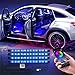 WILLED Éclairage intérieur de voiture, kit de bandes LED multicolores avec application Bluetooth, port USB 5 V et synchronisation de la musique