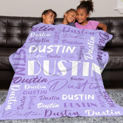Personalized Blankets for Kids with Names Customized Blankets with Name for Adult Custom Blanket Gift for Birthday Christmas Valentines Day Gift