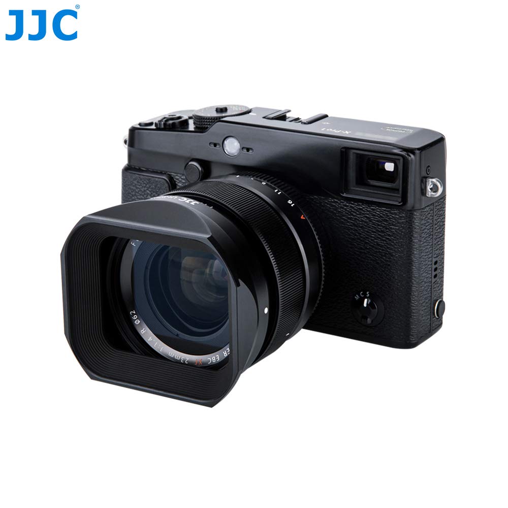 Paraluce E Copriobiettivo Per Fujinon XF 23mm F1.4 E XF 56mm F1.2 - Sostituisce Fujifilm LH-XF23, In Resina, Chiusura A Scorrimento