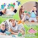 2 Stück Dinosaurier Farbsortierspielzeug, Squeezable Farben Sensorik Spielzeug Sortieren Spielzeug Fidget Toys Sensorisches Spielzeug für Kinder Mädchen Jungen 2+ Jahre