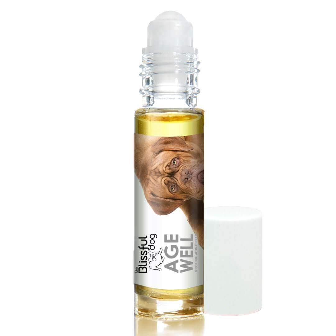 The Blissful Dog Dogue De Bordeaux Age Well Dog Aromatherapy Roll-On Bottle for Your Dog's Peaceful Ageing