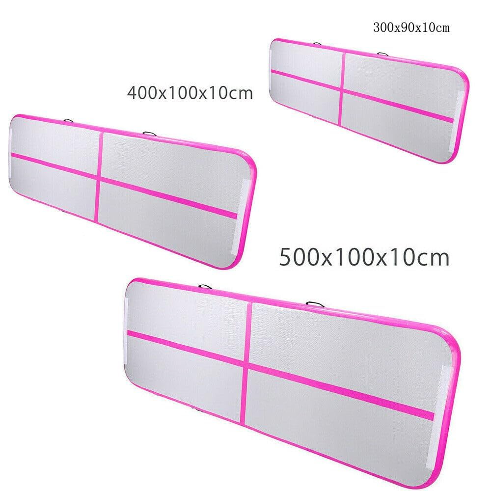 3/4/5/6M Air Track Tumbling Matte Yogalmatte Mit Elektrischer Luftpumpe,Gymnastikmatte Camping Trainingsmatte Turnmatte Für Zuhause,Outdoor,Übungsgymnastik, Rutschfest & Wasserdicht