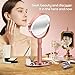 B Beauty Planet Makeup Mirror with Lights, Lighted Magnifying Mirror 30X with 3 Lighting and Adjustable Brightness, 2-Sided Height Adjustable Vanity Mirror for Bathroom, Gifts for Women Rose Gold