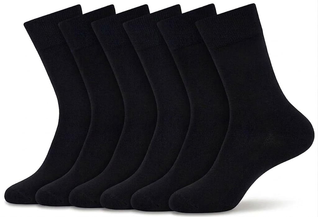 NIKE Men's Cotton Everyday Cushioned Socks, 6 Pack, White UK 5-8 | EU 38-42
