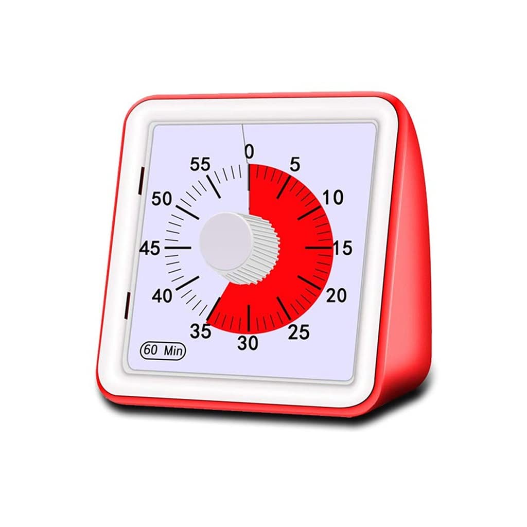 FDEFIRTFG Timer, 60 Minutes Silent Kitchen Timer Countdown Cooking Management Tool Adult Adjustable(D)