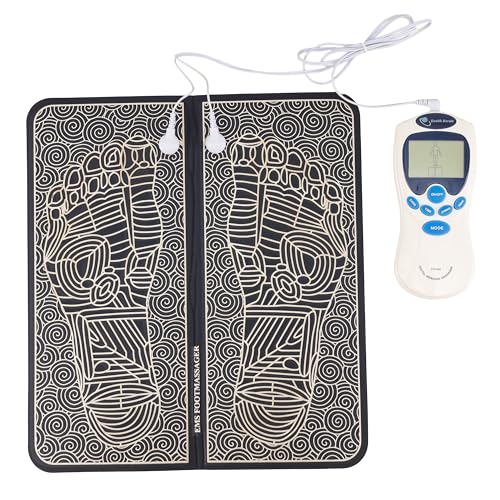 7AM2M EMS Foot Massager Mat with Remote Control, 8 Modes & 15 Int...