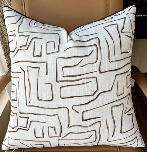 YugTex Modern Geometric Line Print Throw Pillow Cover - 20x20