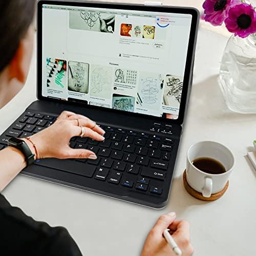 Keyboard Case for Lenovo Tab M10 HD 2nd Gen 10.1 2020 TB-X306F/X306X Protective Cover Case with Detachable Wireless Bluetooth Keyboard for Lenovo Tab M10 HD