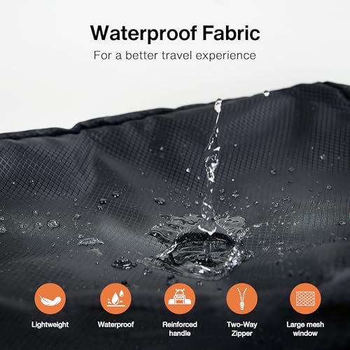 5 Set Packing Cubes Travel for Luggage Durable Suitcases Organizer Bags Lightweight Airplane Travel Vacation Essentials Accessories for Carry on (Black)4