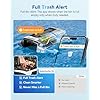 24/7 Solar Powered Automatic Electric Pool Skimmer Robot with APP Support Floating Surface Cleaner for Above Inground Pool,Auto Robotic Pool Skimmer with Efficient Solar Breeze (White)